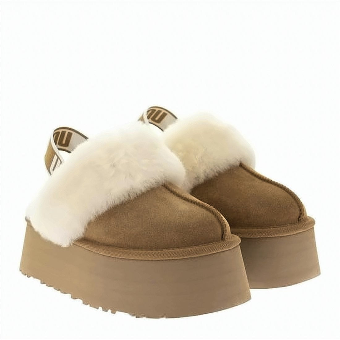 Ugg Chunky Platform Mule Slippers With Plush Lining