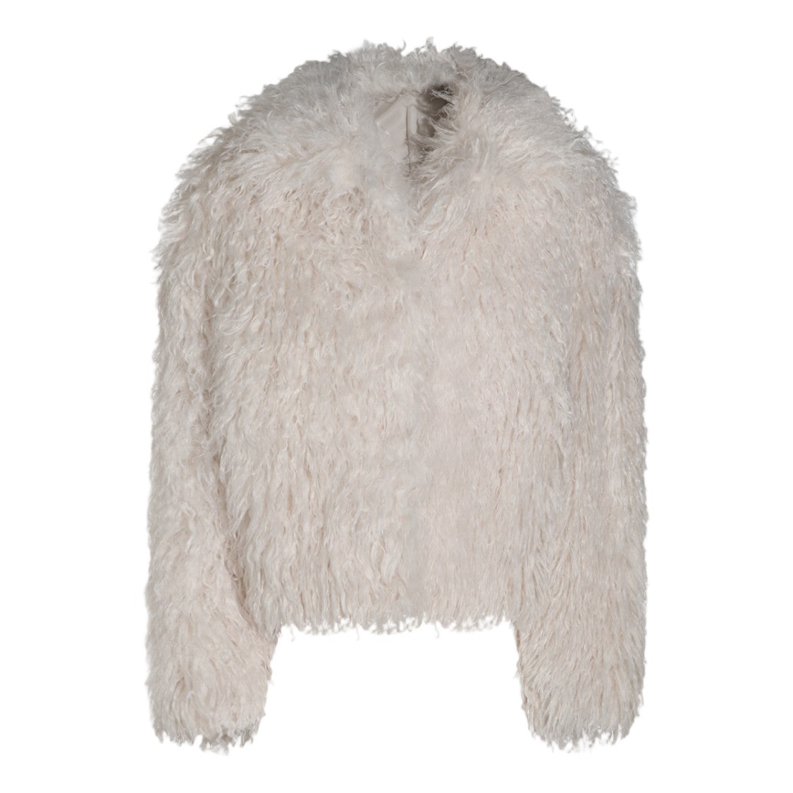 Tagliatore Plush Cropped Subtle Collar Coat