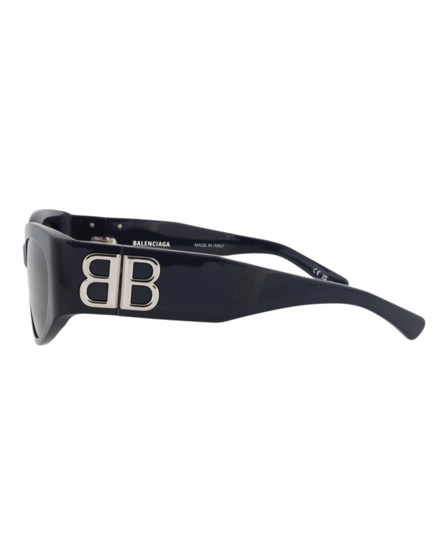 Balenciaga Round-Frame Recycled Acetate Sunglasses