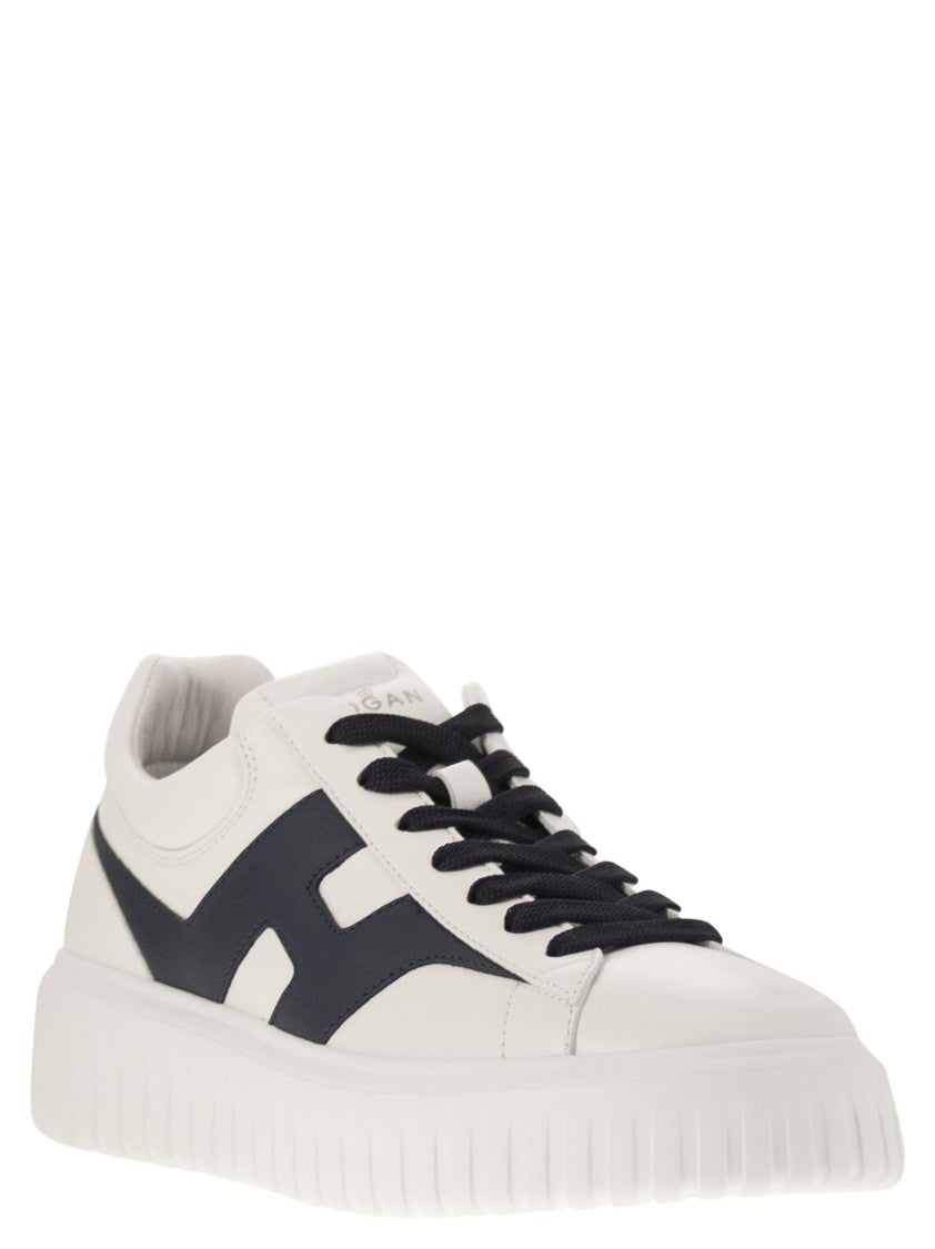 Hogan H-Stripes - Leather Trainers With Side H