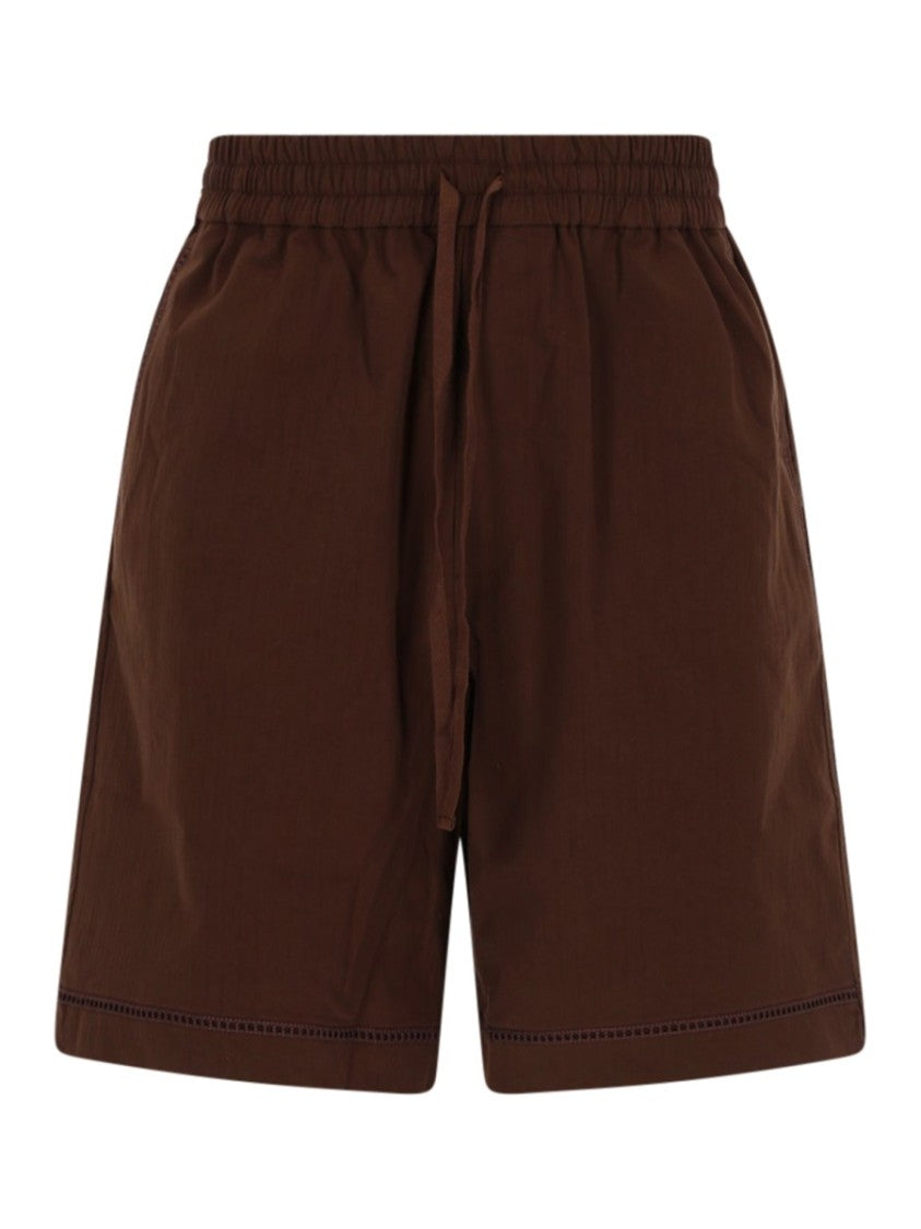 Drôle De Monsieur Jour Echelle Minimalist Perforated Shorts