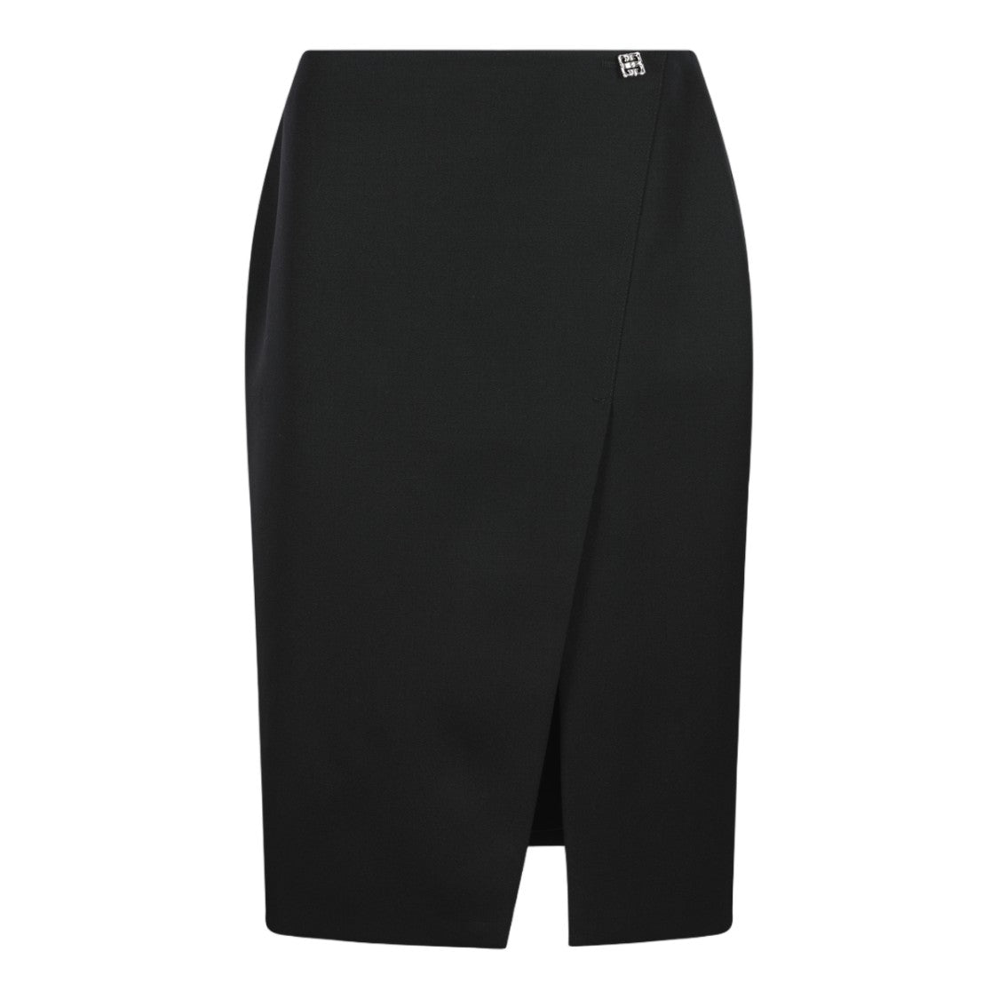 Givenchy Knee-Length Black Skirt With Tailored Silhouette And Subtle Slit