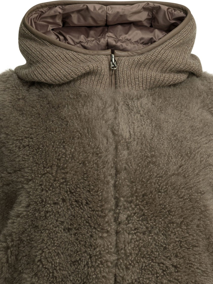 Camelia Reversible Camel Cashmere Jacket With Goose Down Padding