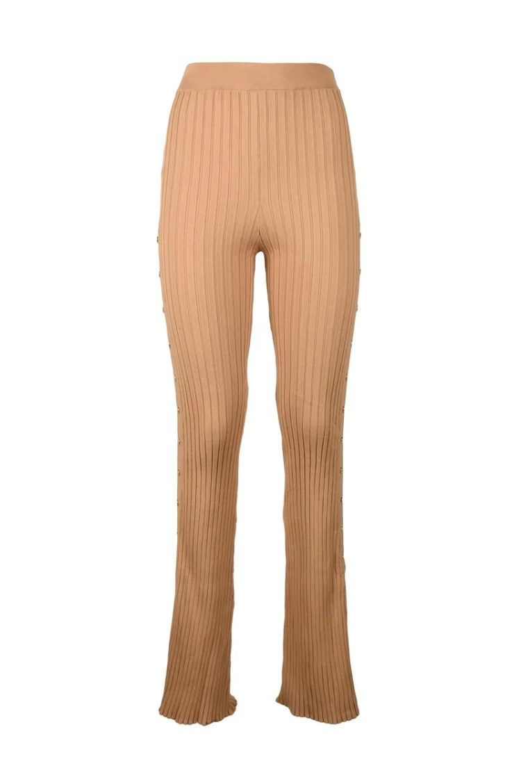 Elisabetta Franchi Viscose Trousers - Beige