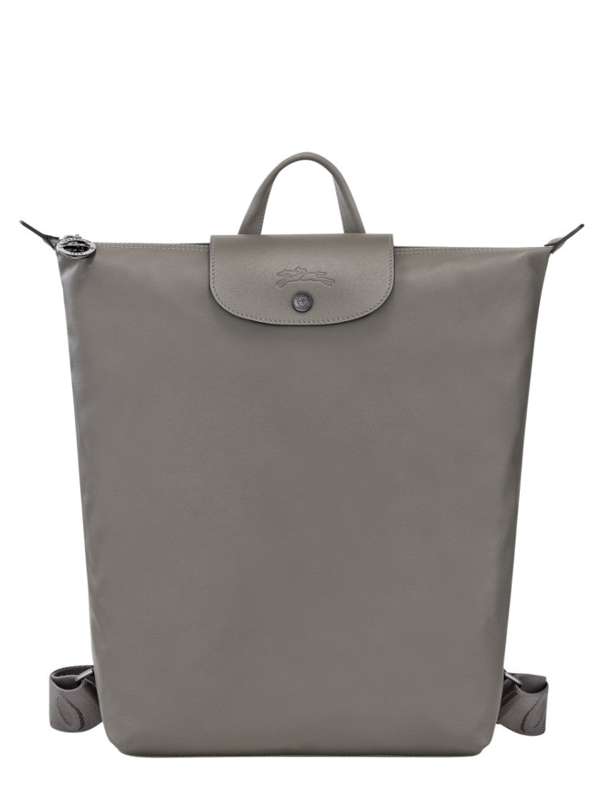 Longchamp Neutrals Le Pliage Xtra Leather Backpack