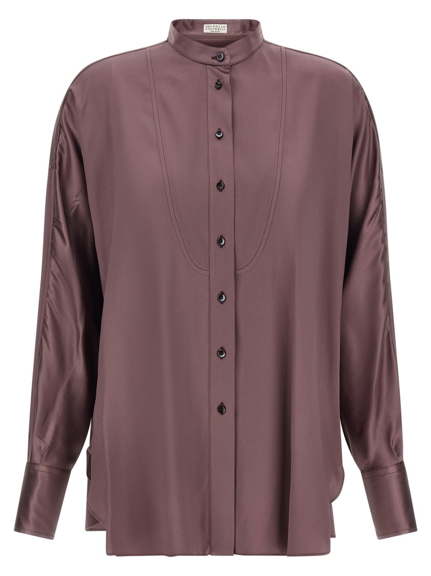 Brunello Cucinelli Korean Collar Shirt