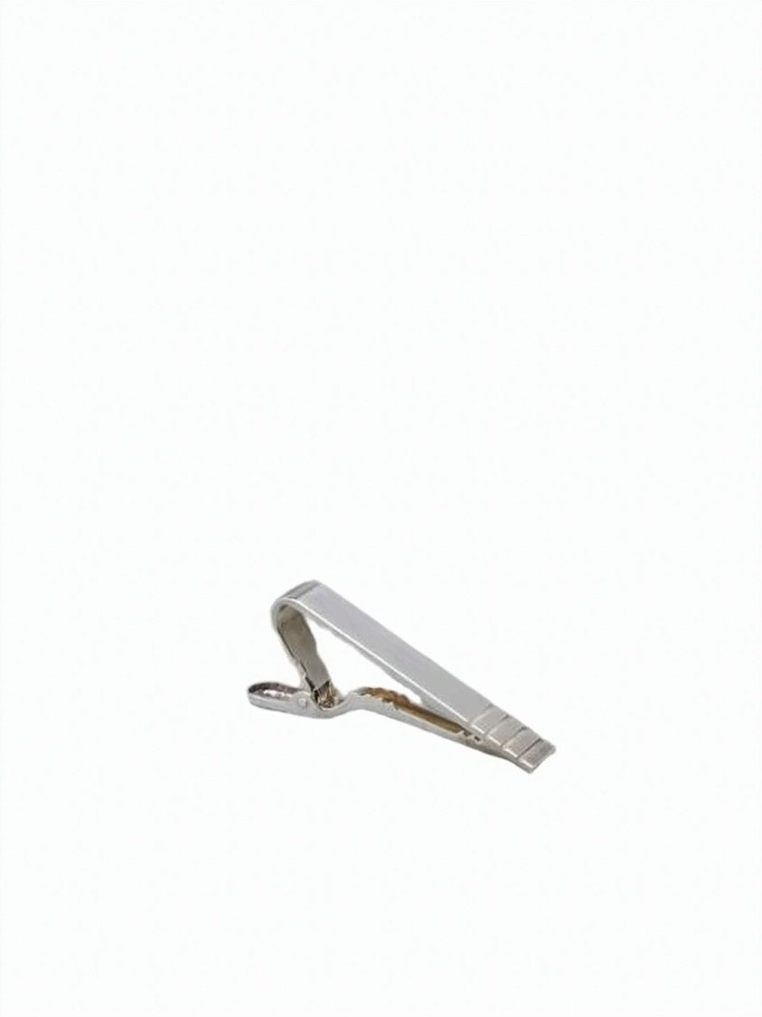 Thom Browne Polished Silver Tie Clip With Minimalist Design And Sturdy Clasp