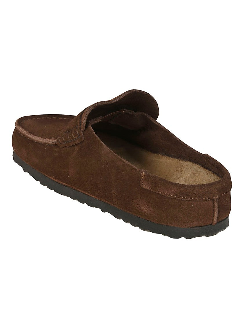 Birkenstock Brown Naples Suede Sandals