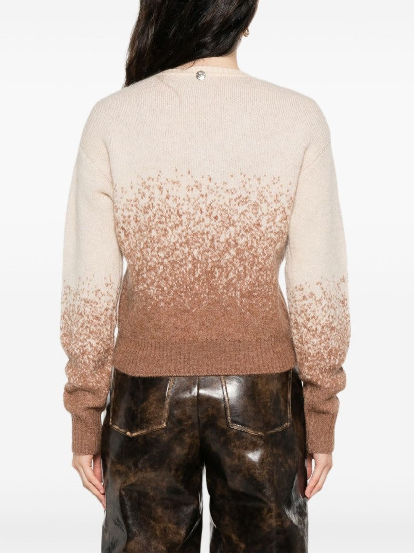 Twin-Set Ombre Effect V-Neck Sweater
