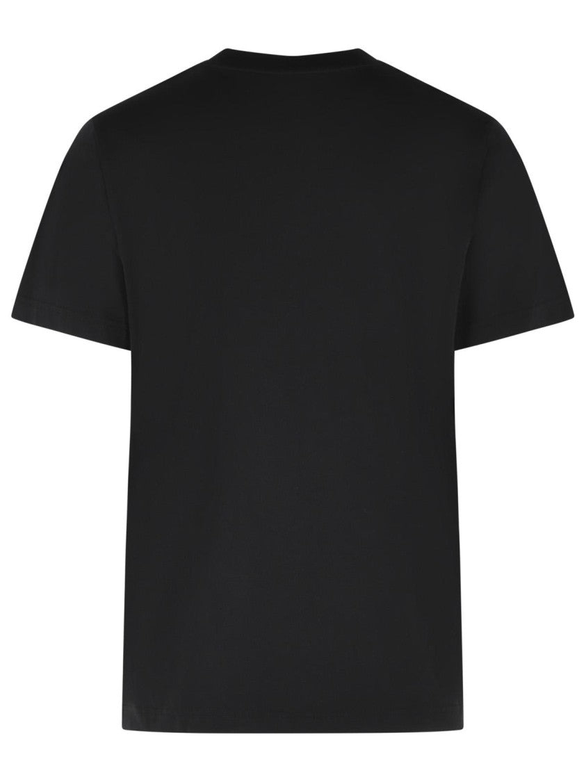 Moncler Black Cotton Short-Sleeve T-Shirt