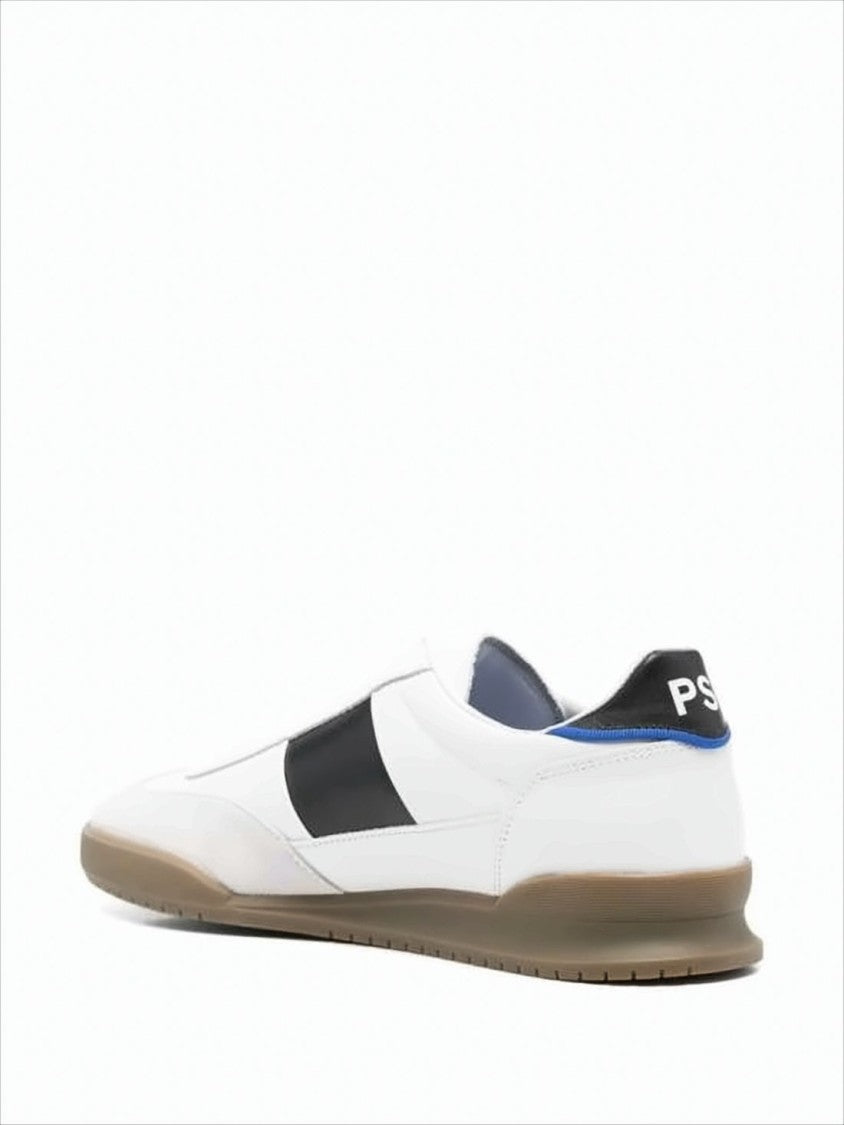 Paul Smith Low-Top White Leather Sneakers With Contrasting Panels