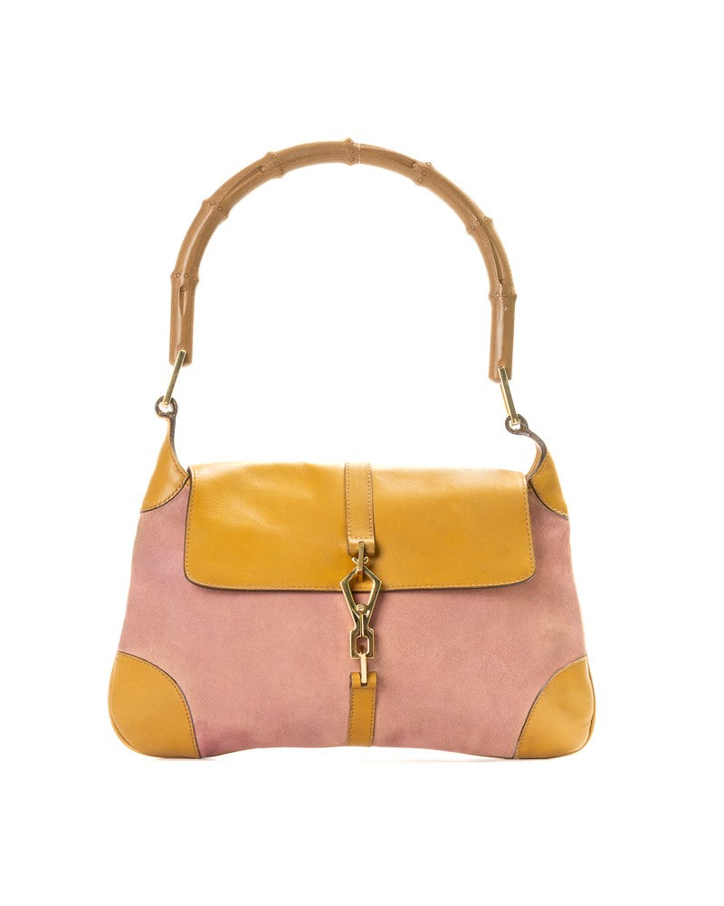 Gucci Vintage-Inspired Small Bamboo Handle Shoulder Bag