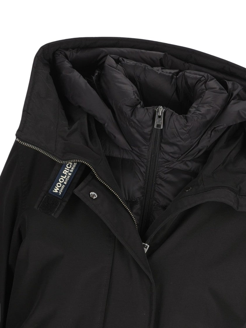 Woolrich Authentic 3 In 1 Matte Black Padded Parka
