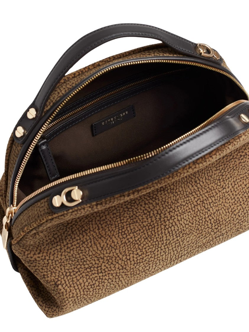 Borbonese Sexy S Textured Suede Leather Shoulder Bag