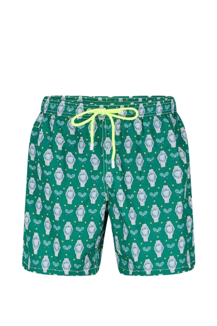 Mc2 Saint Barth Green Lighting Micro Fantasy Swim Shorts