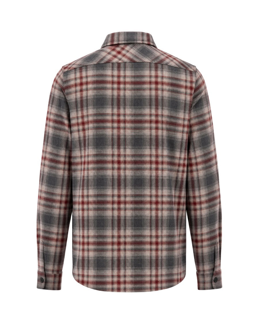 Filson Gray Plaid Flannel Cotton Shirt