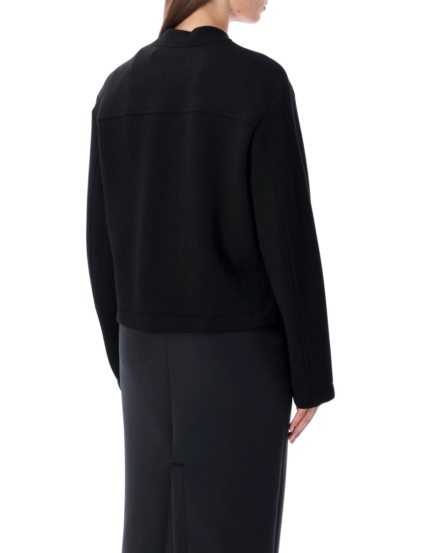 Moncler X Edward Enninful Viscose Neoprene Black Sweatshirt