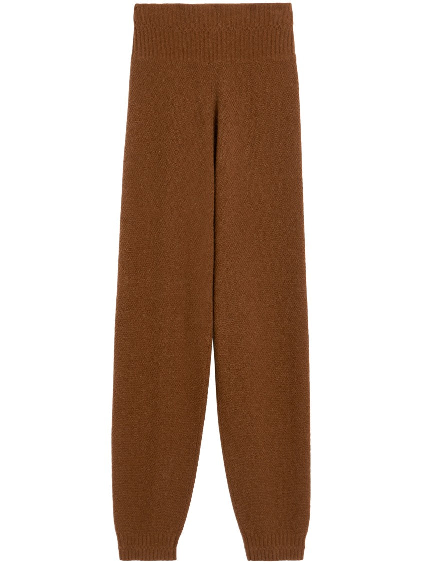 Max Mara Relaxed-Fit Trousers With Ribbed Waistband