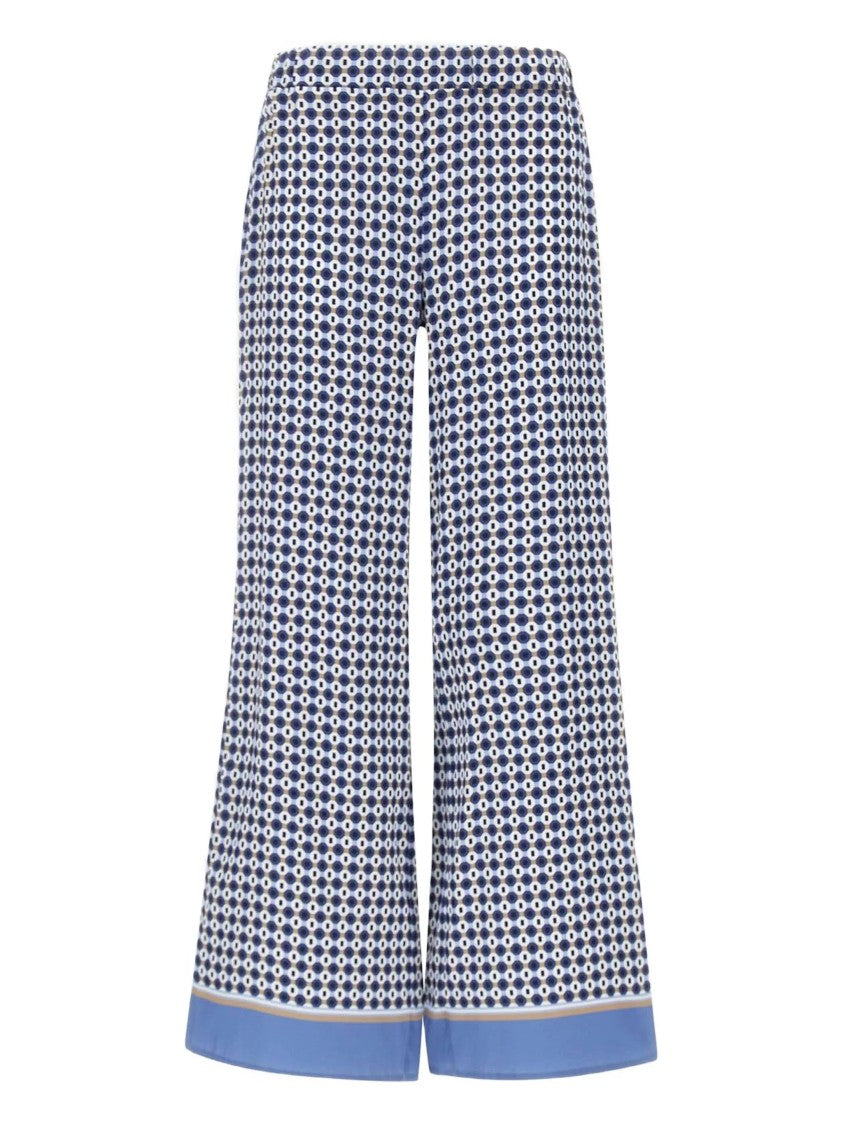 Kangra Wide-Leg Pants With Geometric Pattern