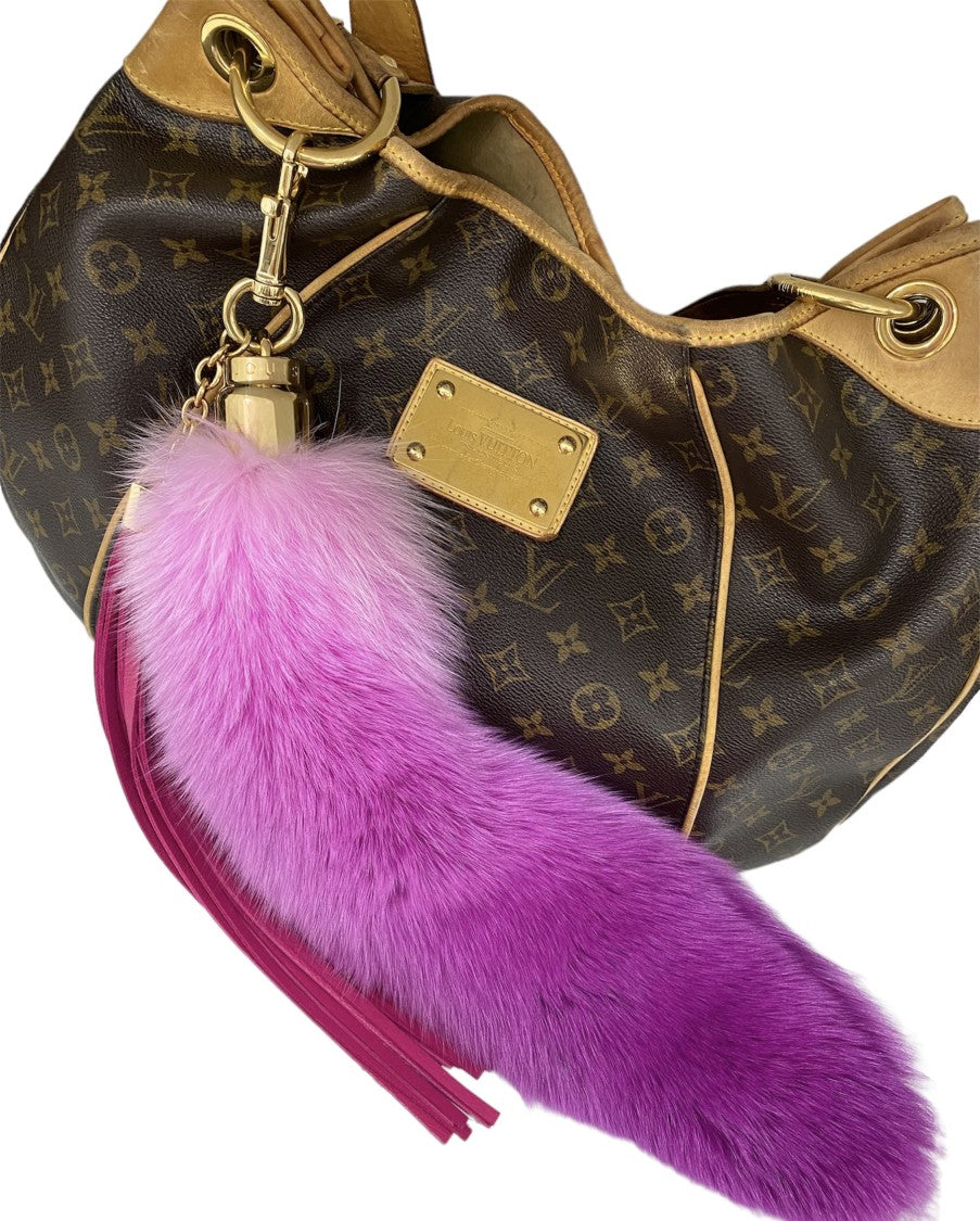 Louis Vuitton Pink Fox Fur Charm