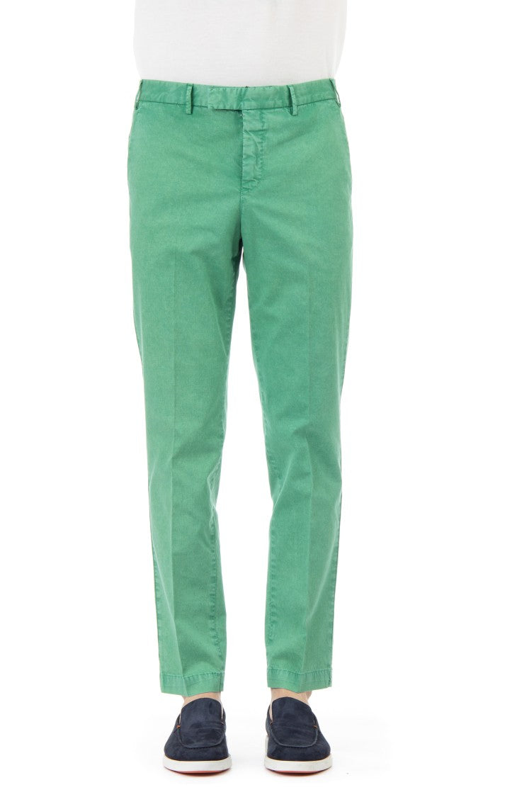 Pt Torino Cotton-Linen Master Fit Trousers