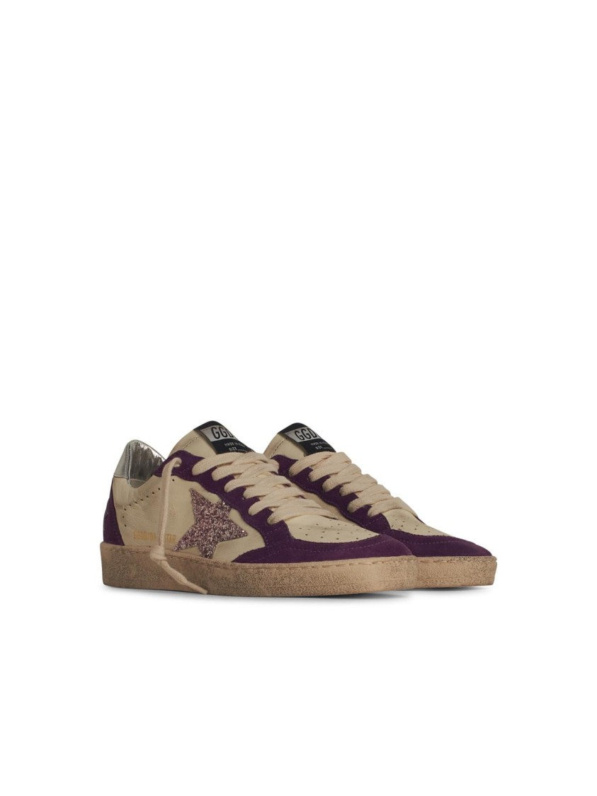 Golden Goose Ball Star' Beige Leather Sneakers