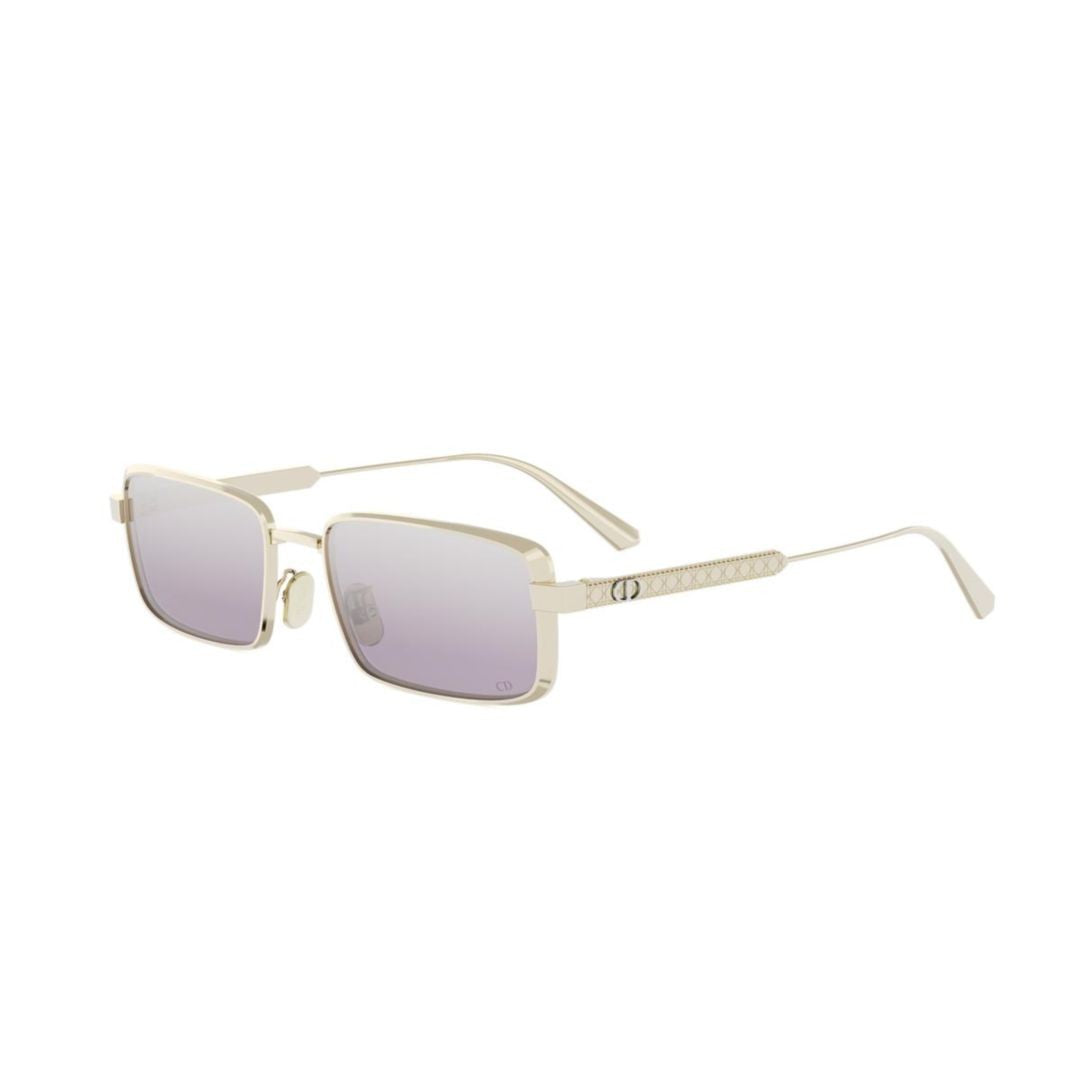 Dior Cannage S2u Rectangular Metal Frame Sunglasses