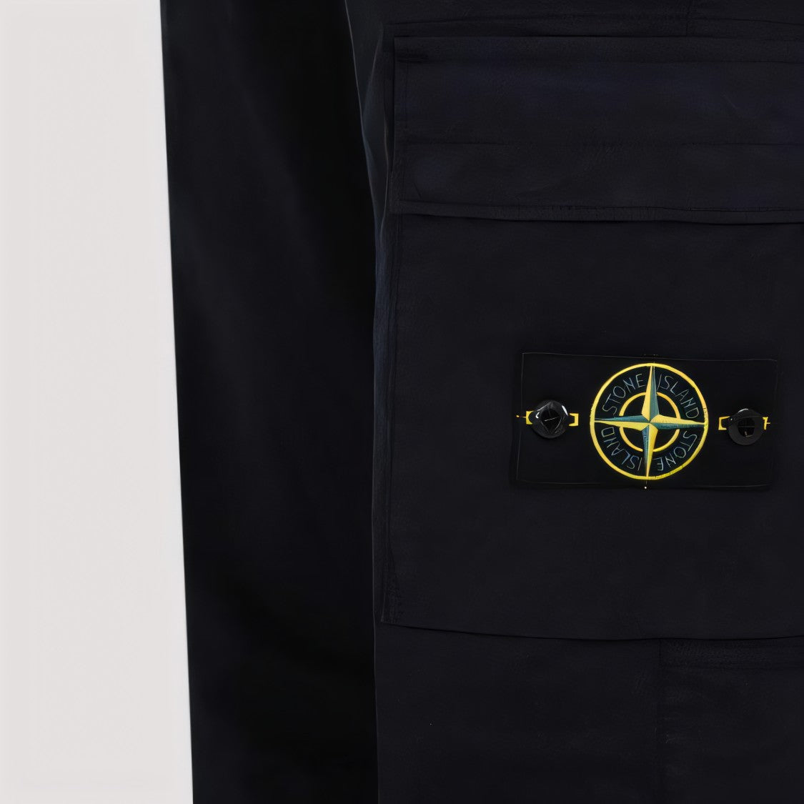 Stone Island Straight Fit Cargo Pants With Compass Patch Detail