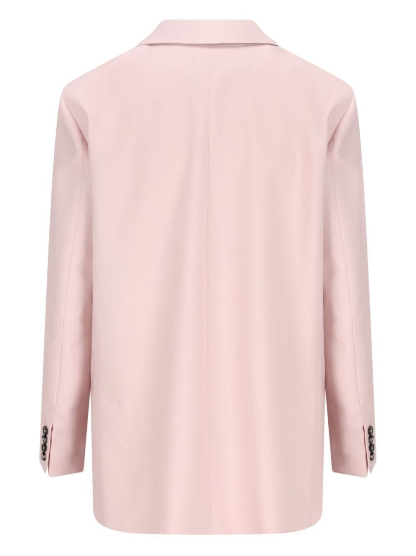 Max Mara Double-Breasted Wool, Mohair And Silk Blazer