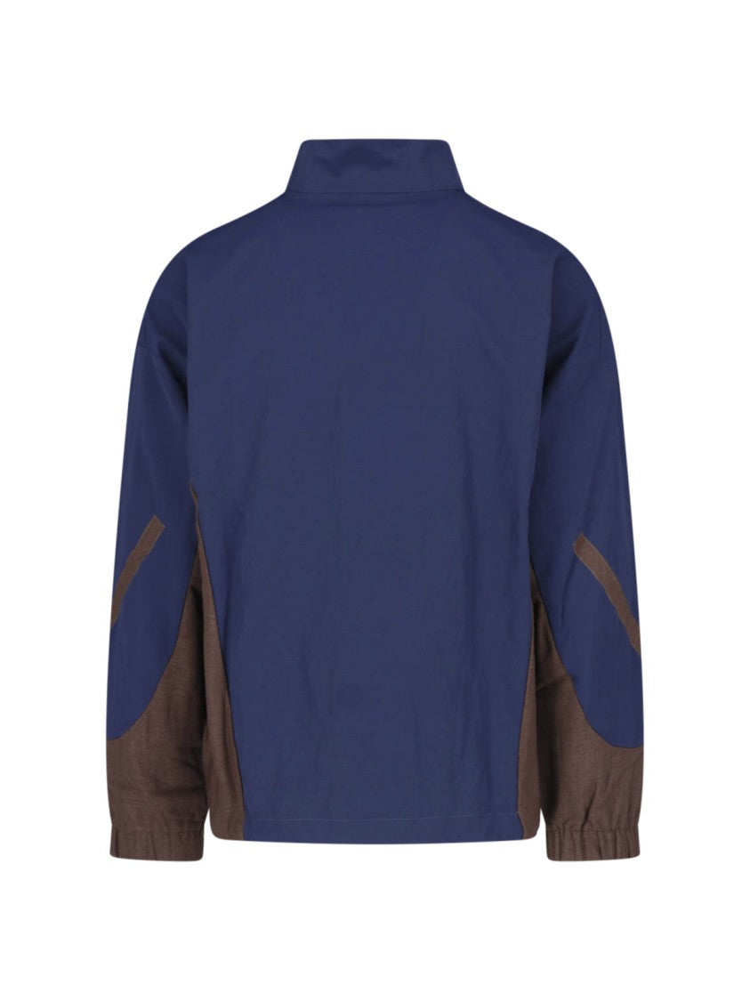 Adidas Blue Z.N.E. Full Zip Stand Collar Tracktop Jacket