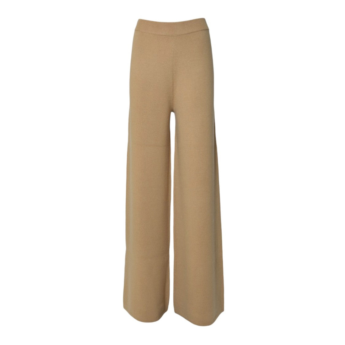 Max Mara Wide-Leg Camel Trousers With High Waist