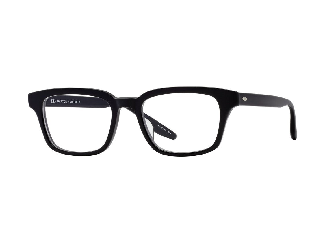 Barton Perreira Matte Black Bp50138u Square Metal Accent Eyeglasses