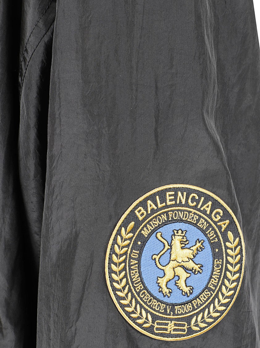 Balenciaga Technical Fabric Jacket With Press Stud Closure