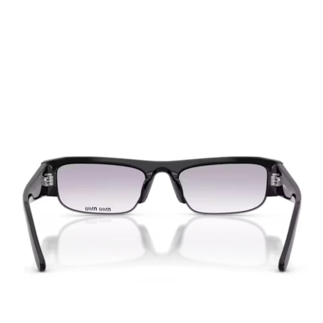 Miu Miu Black Miu Miu Acetate Rectangular Sunglasses