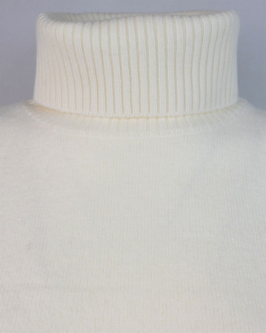 A.P.C. Straight-Cut Ecru Sweater In Thick Virgin Merino Wool