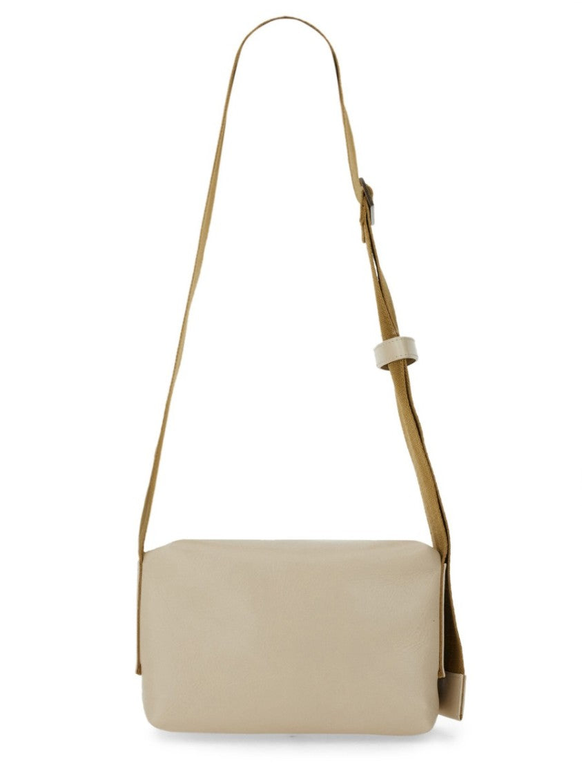 Uma Wang Structured Contrasting Fabric Shoulder Bag