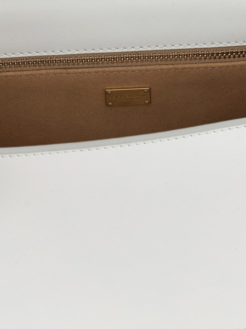 Dolce & Gabbana Quilted Calfskin Leather Crossbody Bag With Adjustable Strap