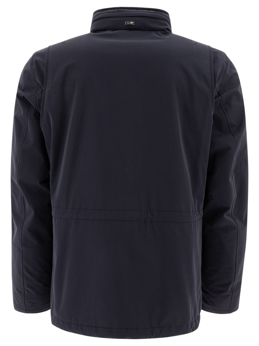 Herno Functional Lightweight Jacket With High Collar