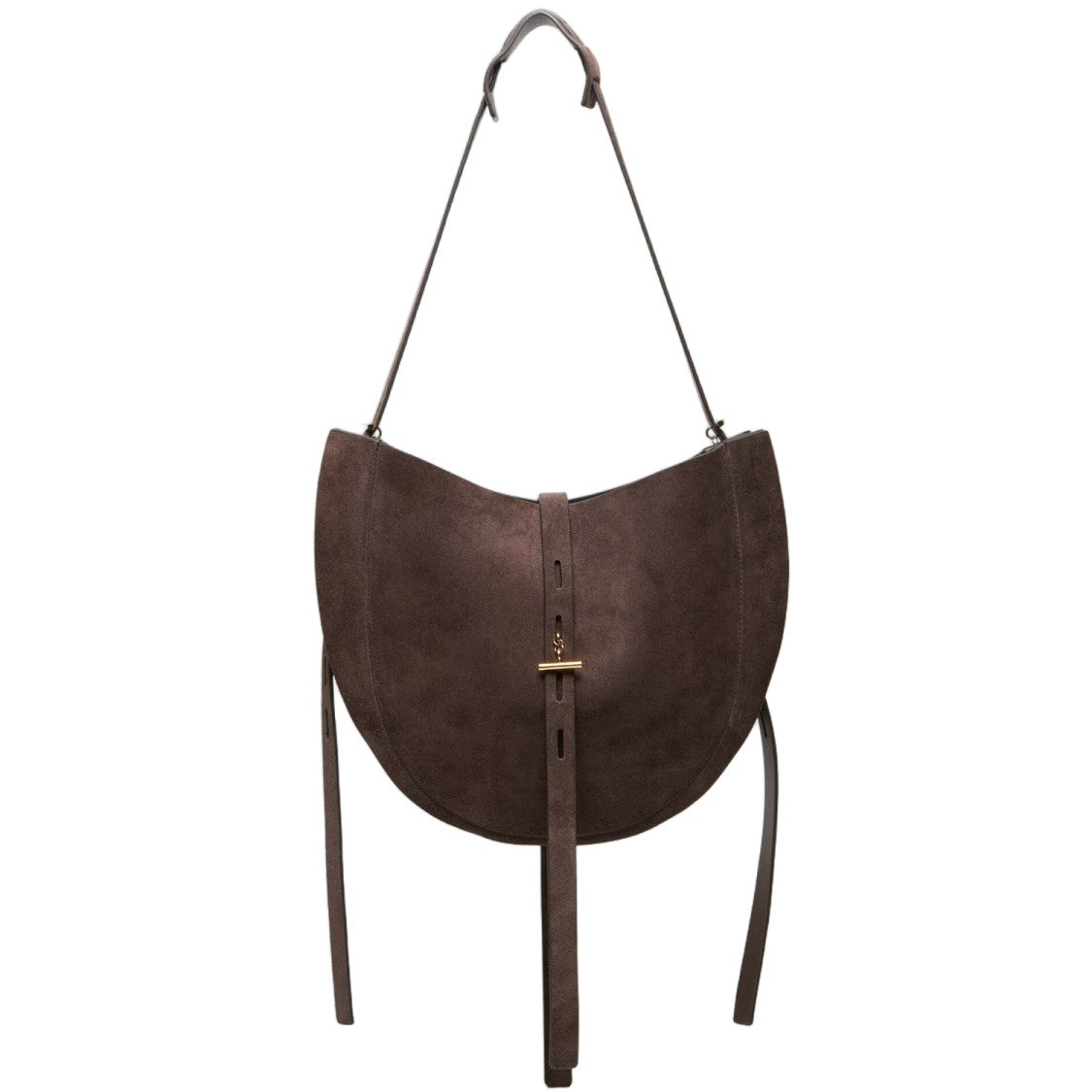 Minobossi Brown Lizzie Suede Handbag