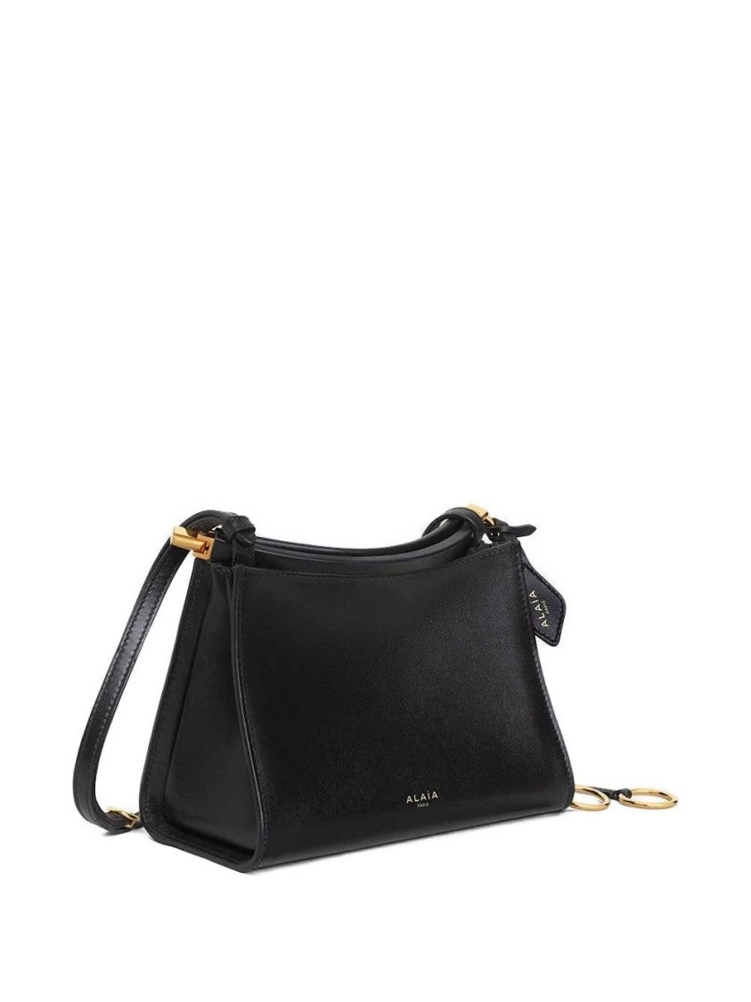 Alaïa Structured Black Handbag With Adjustable Strap