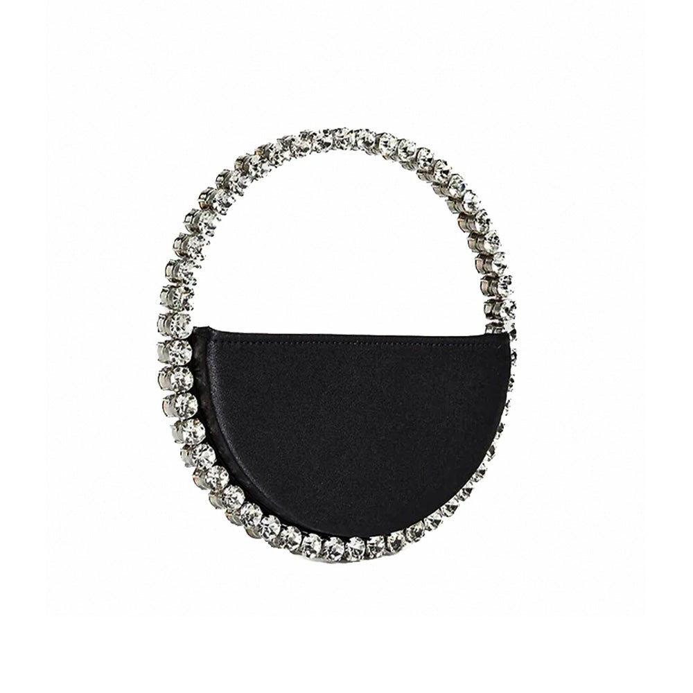 Lalingi Black Satin Eternity Clutch