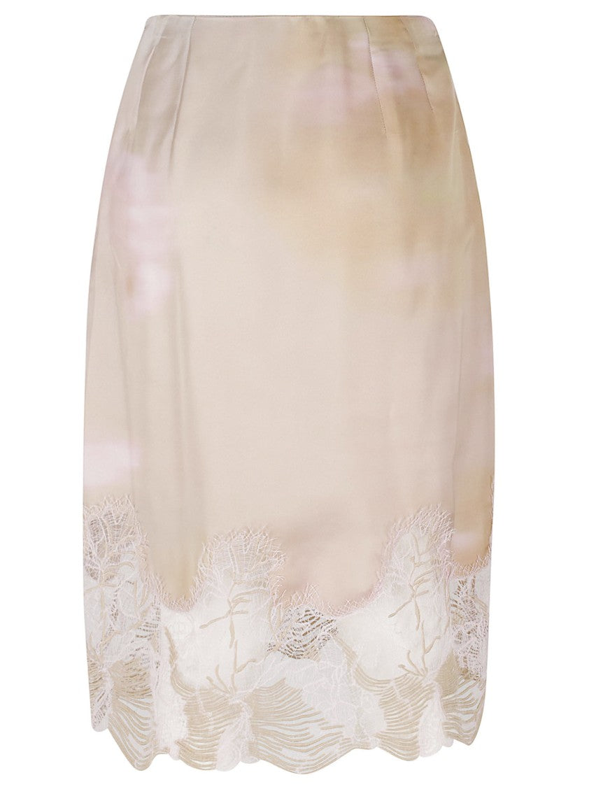 Fabiana Filippi Silk Twill Fitted Skirt