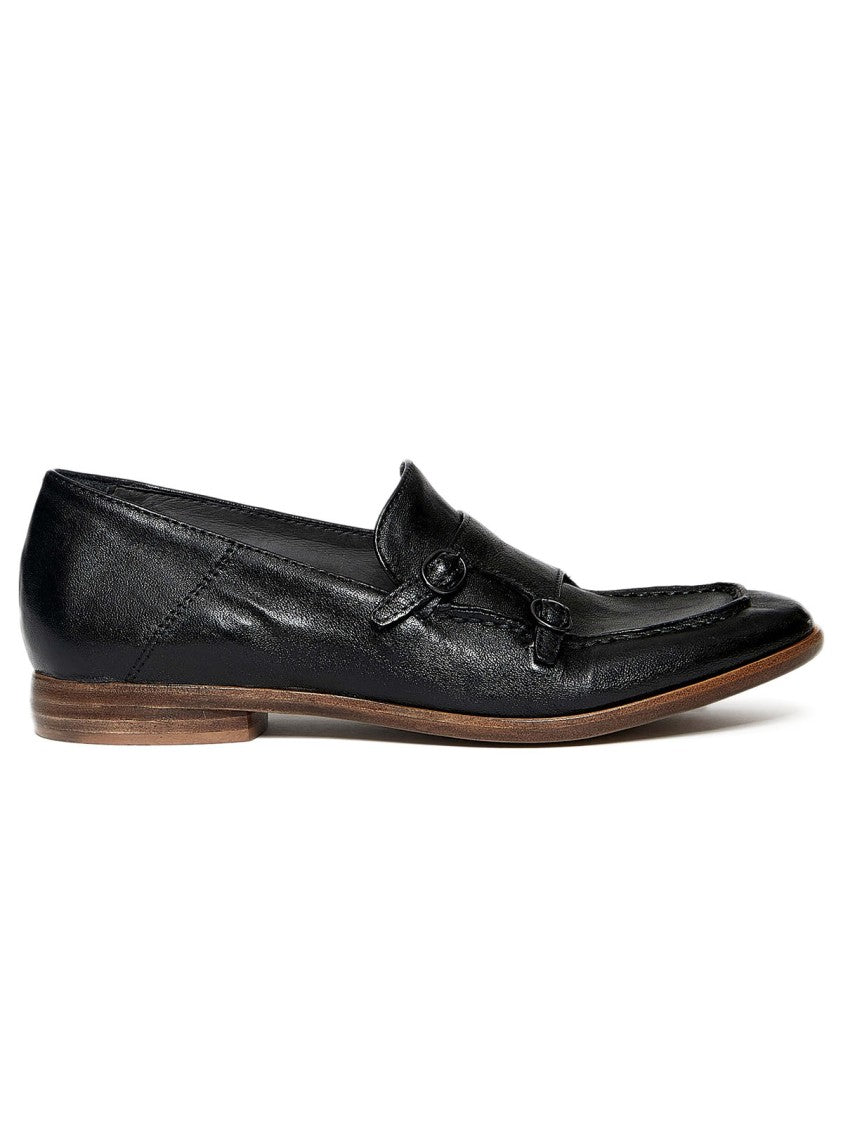 Hundred 100 Black Leather Mocassins
