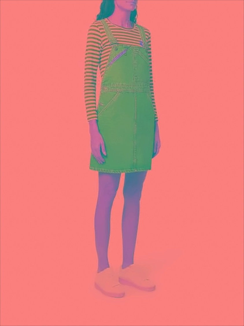 A.P.C. Short Denim Dress With Adjustable Straps