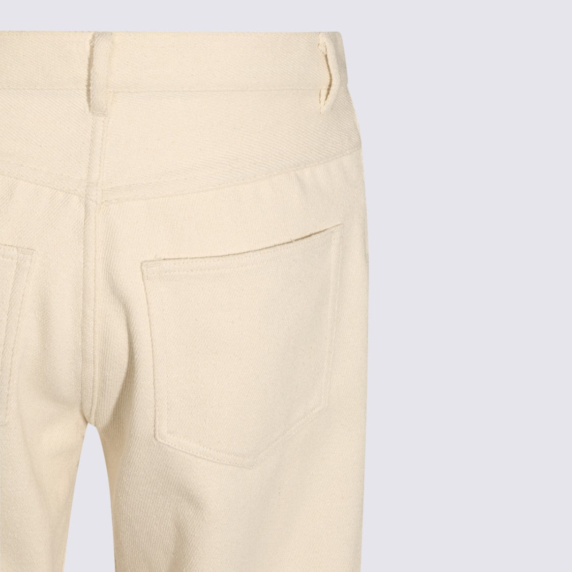 Auralee High-Waist Textured Straight-Leg Pants
