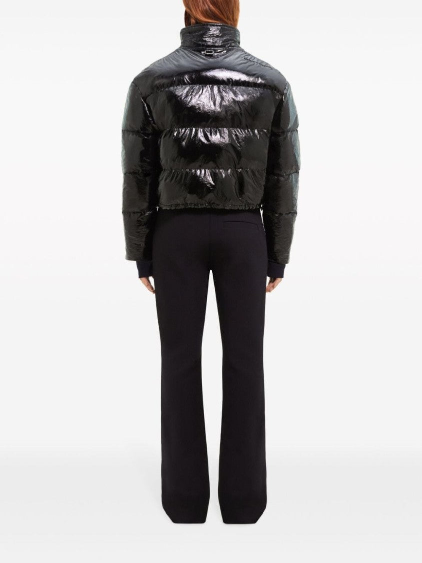 Courrèges Glossy Black Padded Jacket