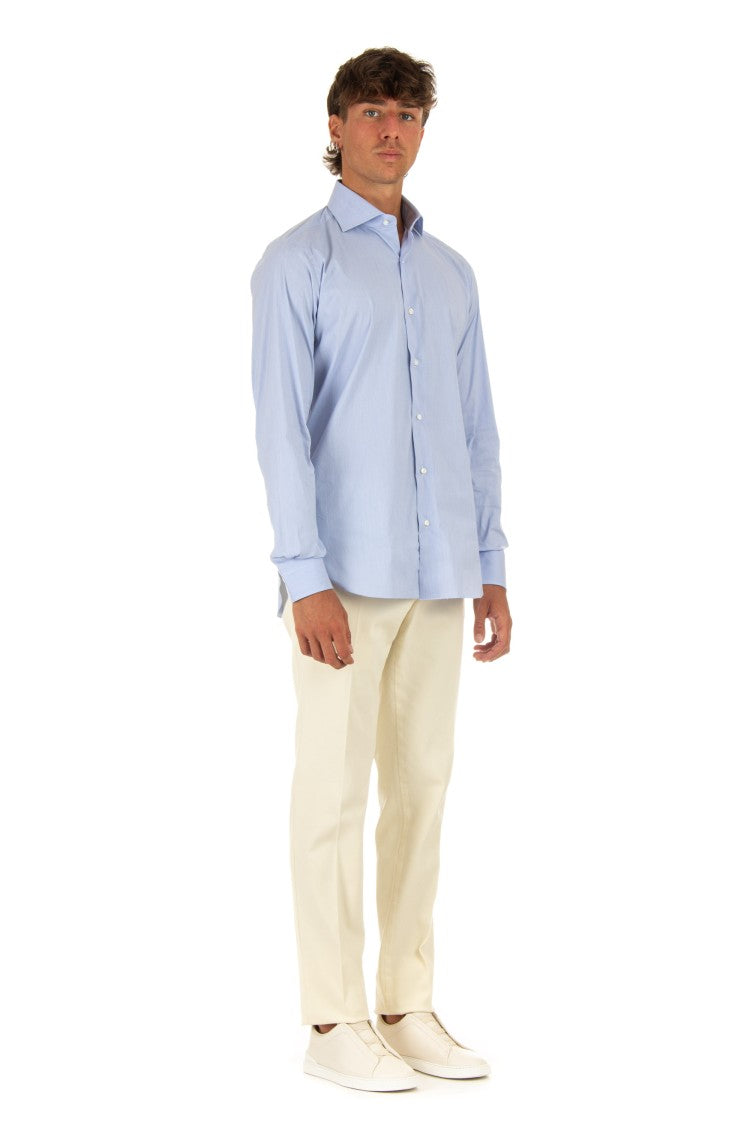 Barba Stretch Poplin Shirt Black Label