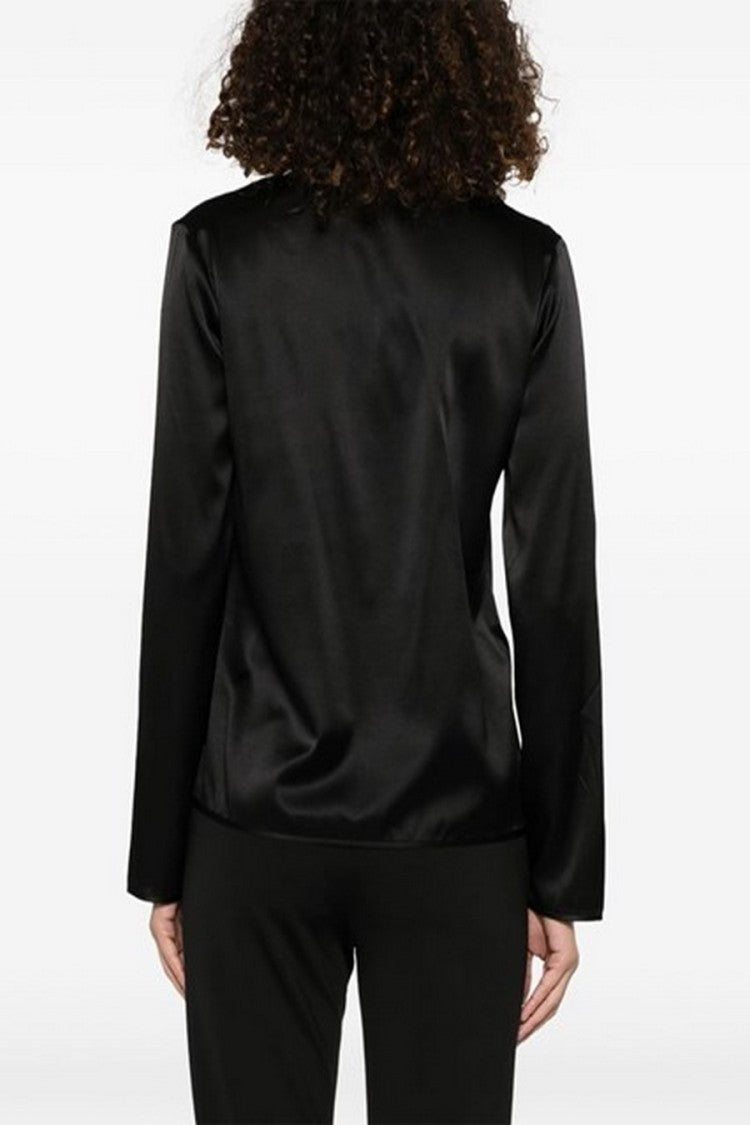 Pinko Silk Blend Shirt With V-Neckline