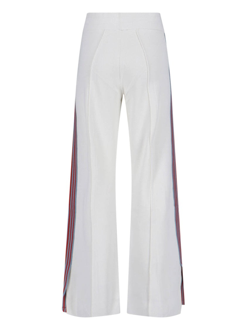 Autry White Logo Sweatpants With Contrast Side Stripes