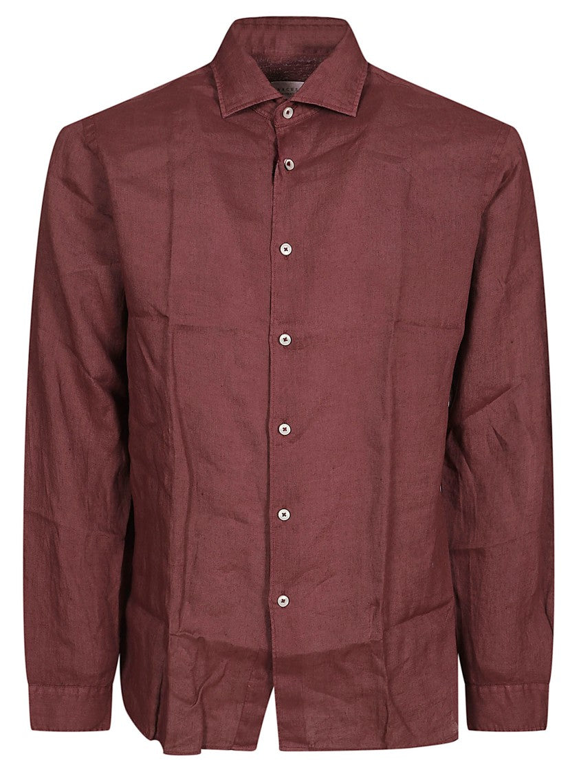 Xacus Long-Sleeved Linen Shirt With Button-Down Front